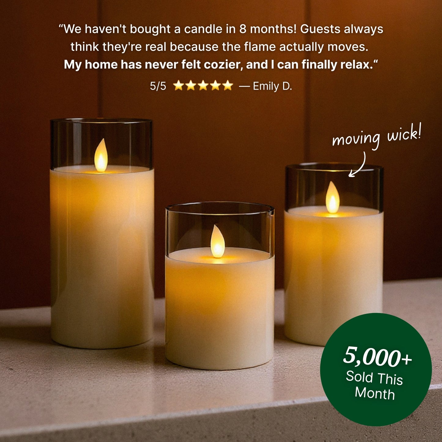 Glowlabo Halo™ Flameless Candles Set
