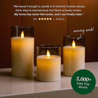 Glowlabo Halo™ Flameless Candles Set
